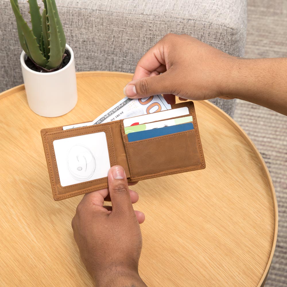 Graphic Leather Wallet