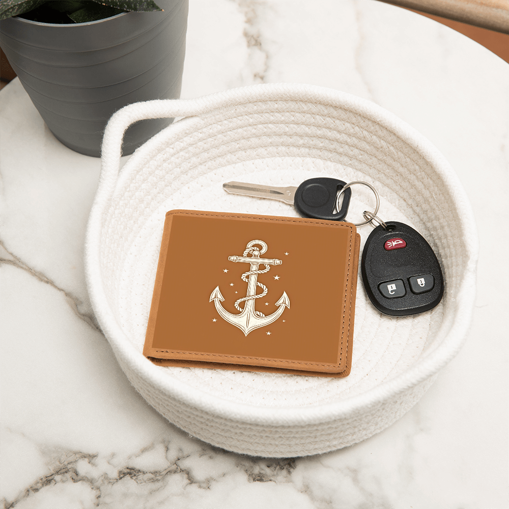 Graphic Leather Wallet