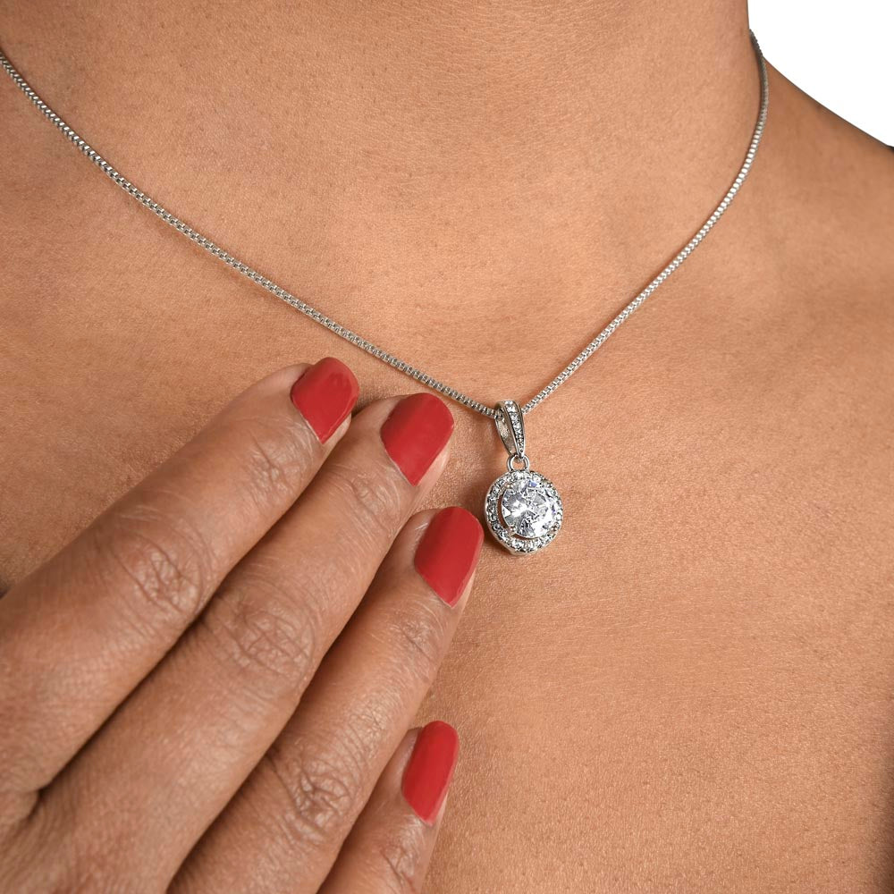 Hope Necklace Gift for Her - Dazzling Eternal Hope Pendant Jewelry