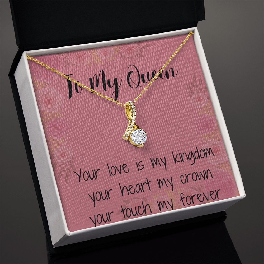 Alluring Beauty Necklace - (Yellow and White Gold Variant) In Gift Box