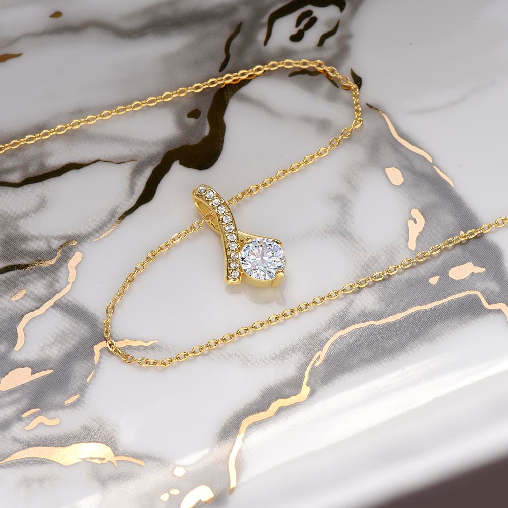 Alluring Beauty Necklace - (Yellow and White Gold Variant) In Gift Box