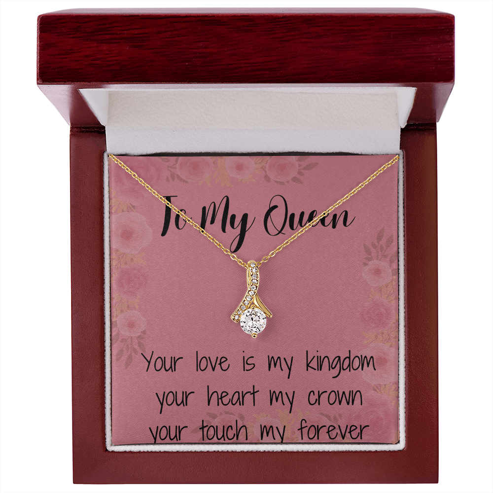 Alluring Beauty Necklace - (Yellow and White Gold Variant) In Gift Box