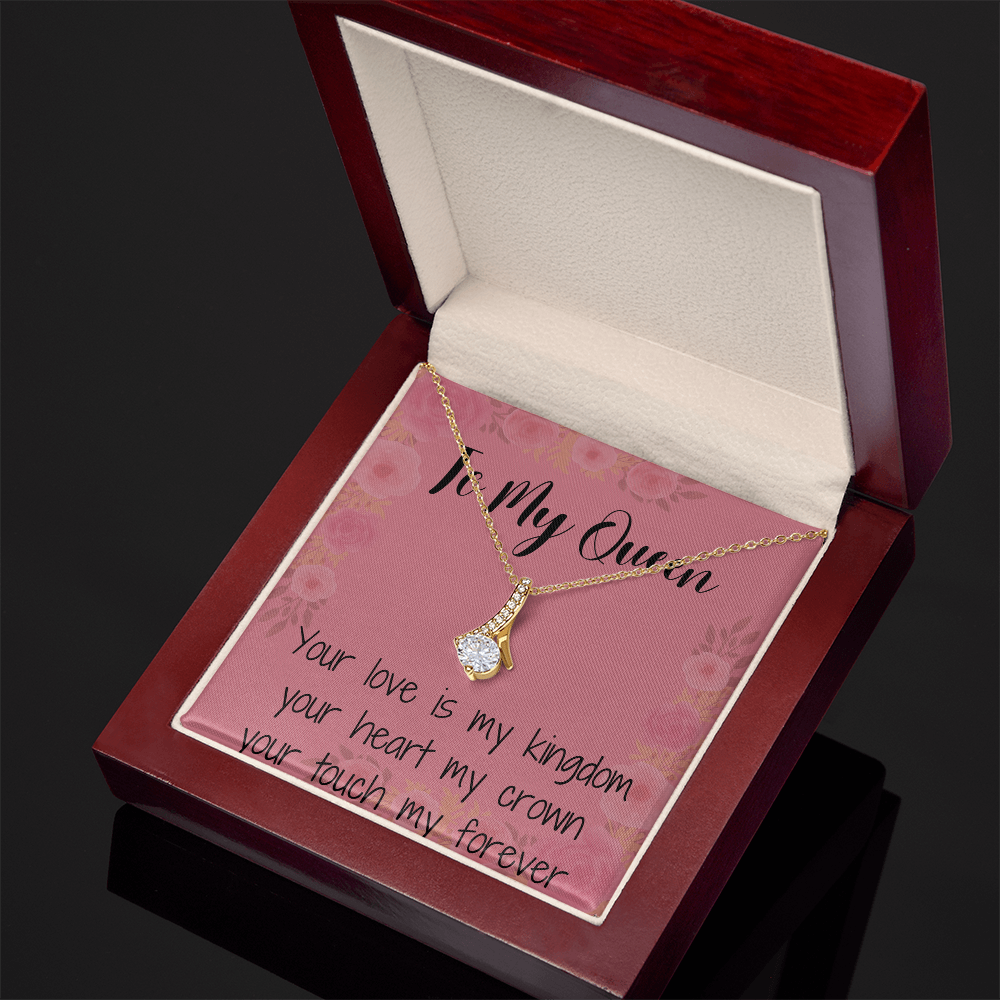 Alluring Beauty Necklace - (Yellow and White Gold Variant) In Gift Box