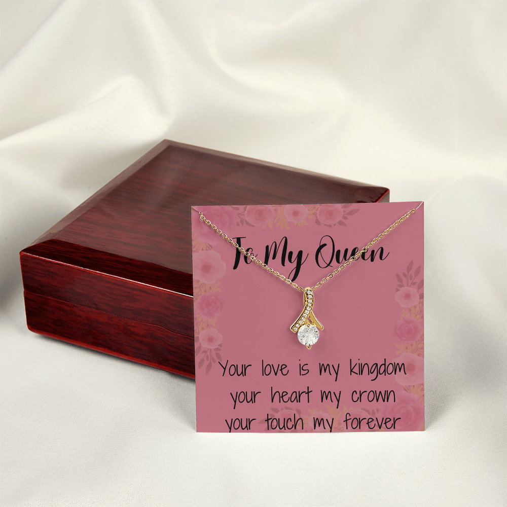 Alluring Beauty Necklace - (Yellow and White Gold Variant) In Gift Box
