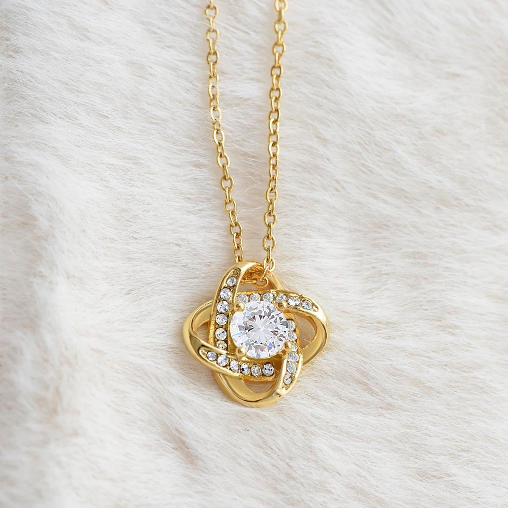 FEMALE JEWELRY: LOVE KNOT NECKLACE - In Gift Box