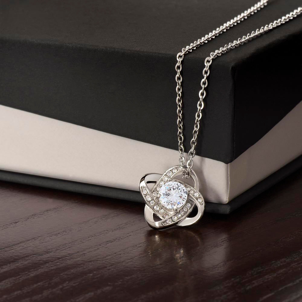 FEMALE JEWELRY: LOVE KNOT NECKLACE - In Gift Box