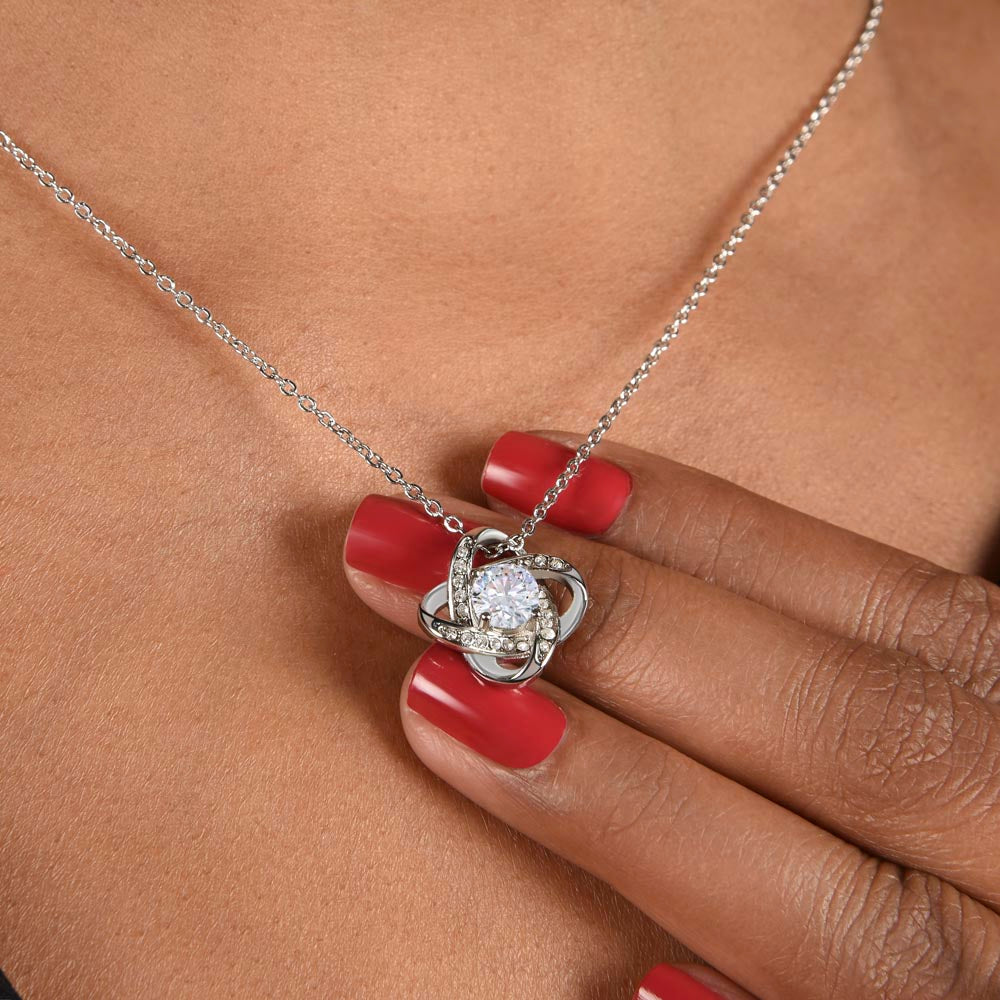 FEMALE JEWELRY: LOVE KNOT NECKLACE - In Gift Box