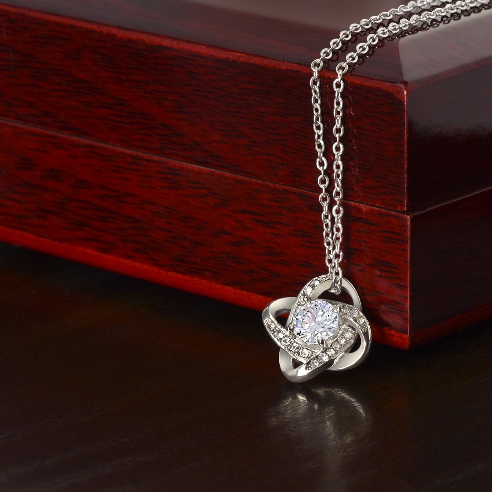 FEMALE JEWELRY: LOVE KNOT NECKLACE - In Gift Box