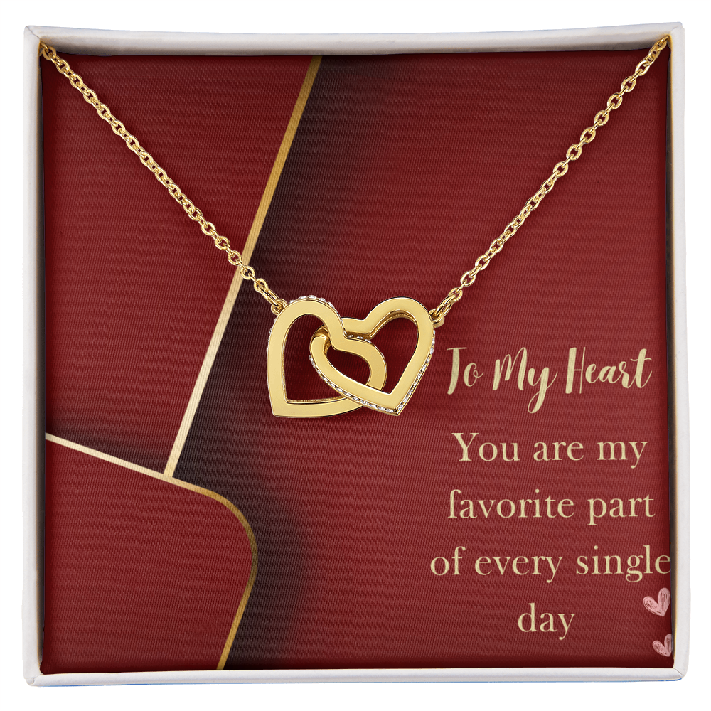 Interlocking Hearts Necklace - In Gift Box