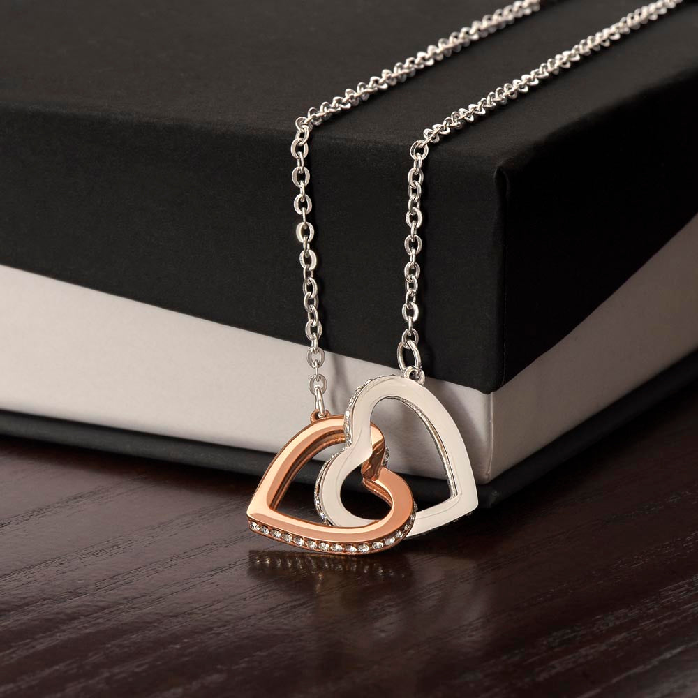 Interlocking Hearts Necklace - In Gift Box