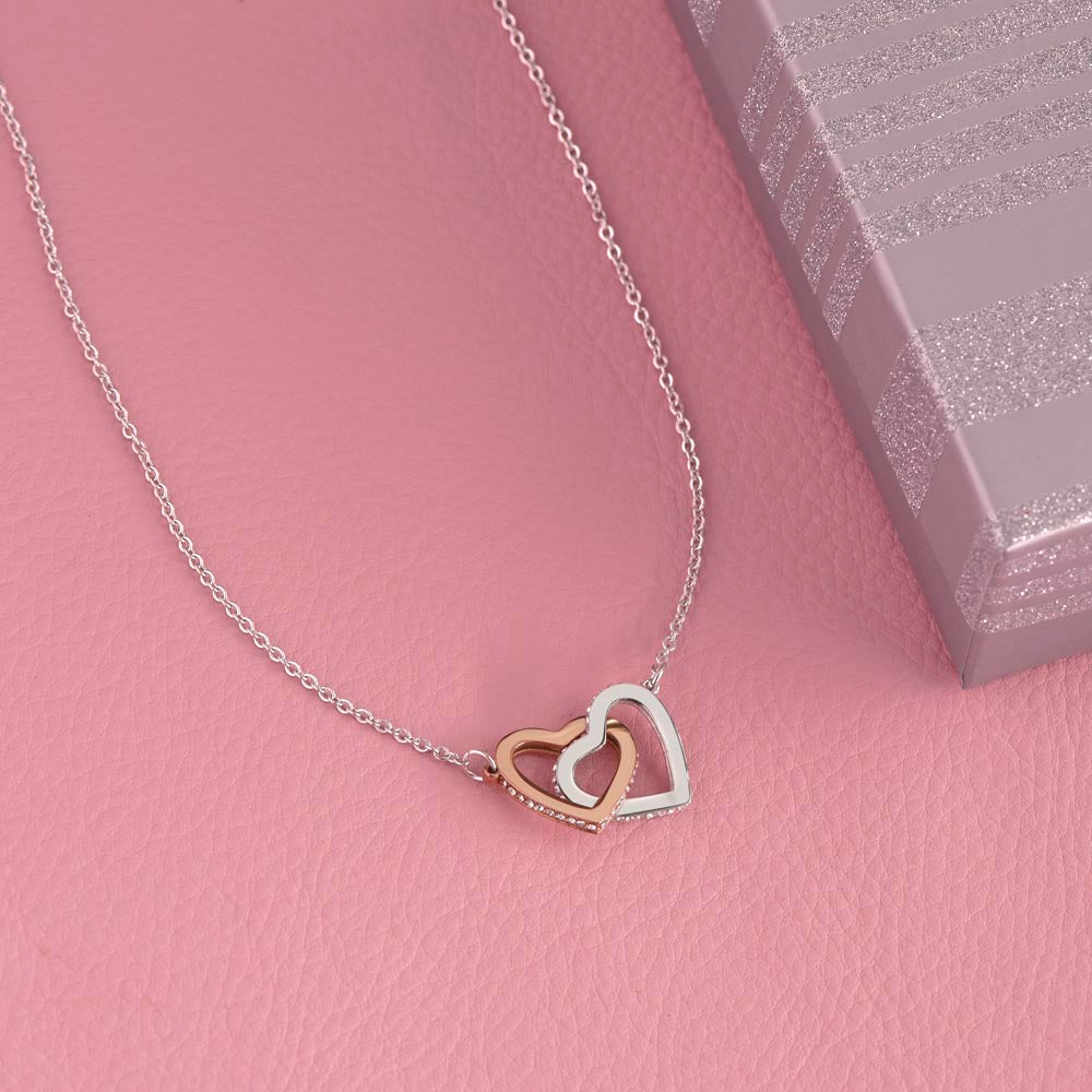 Interlocking Hearts Necklace - In Gift Box