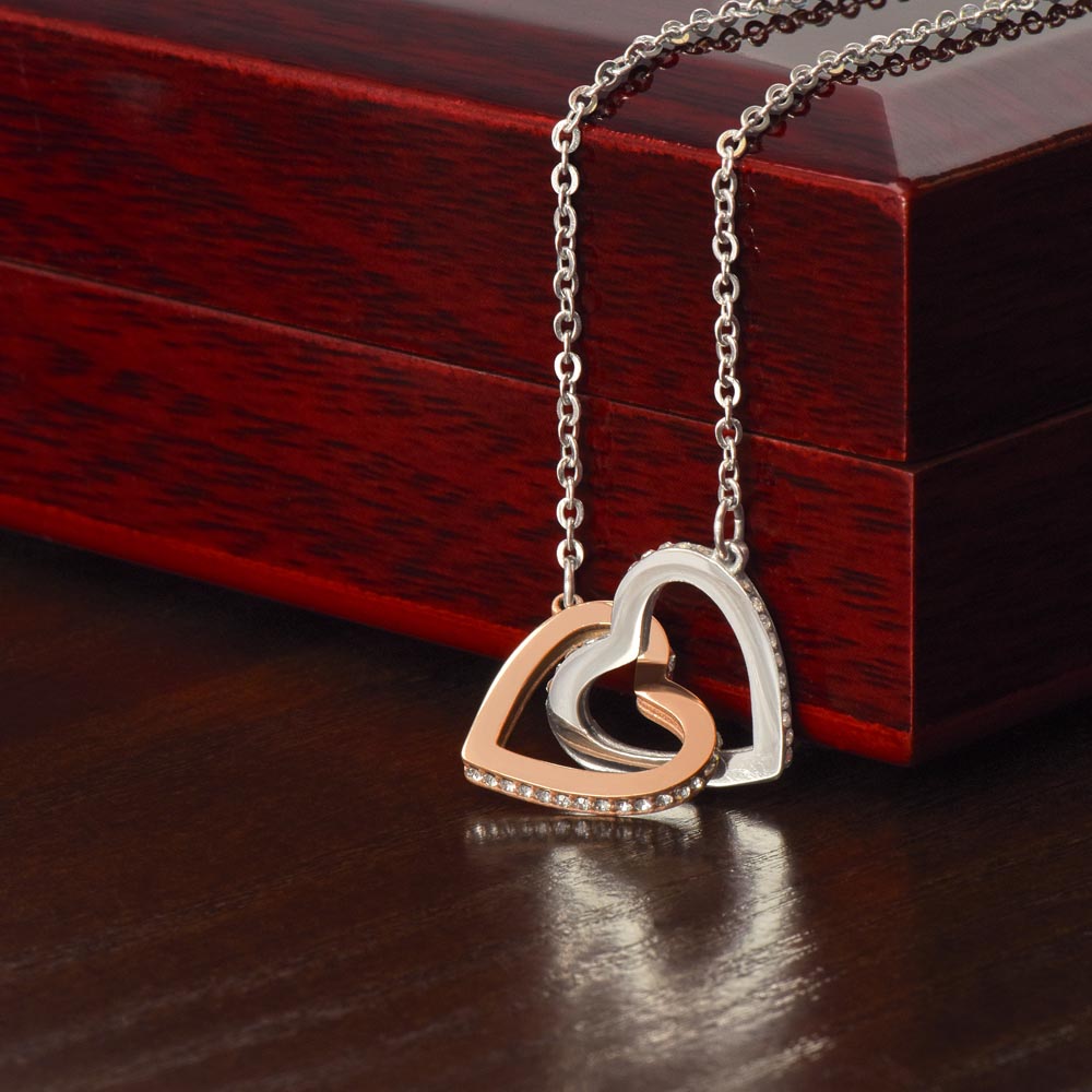 Interlocking Hearts Necklace - In Gift Box