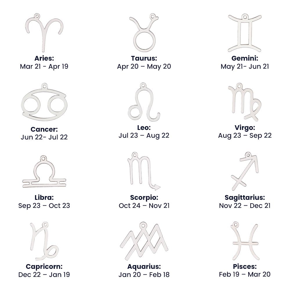 Zodiac Sign Necklace - In Gift Box