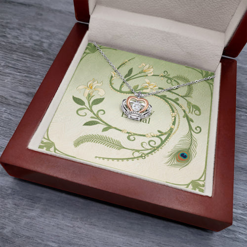 Crown Pendant Necklace - In Gift Box