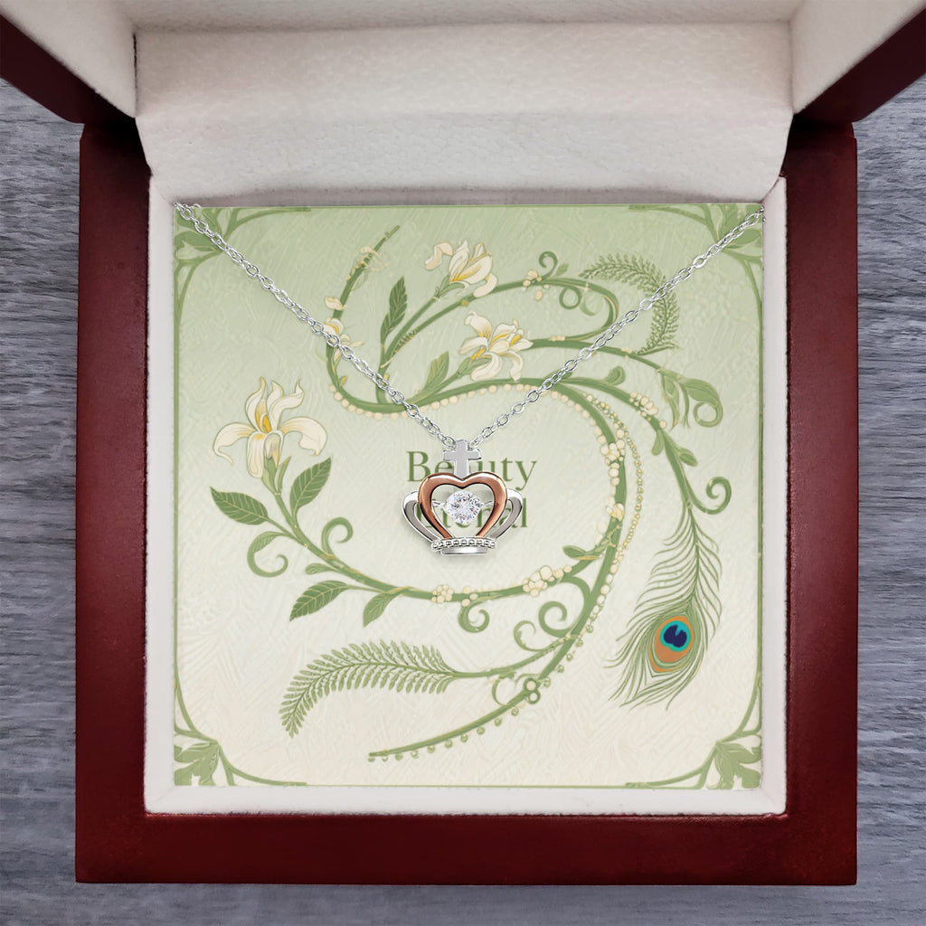 Crown Pendant Necklace - In Gift Box