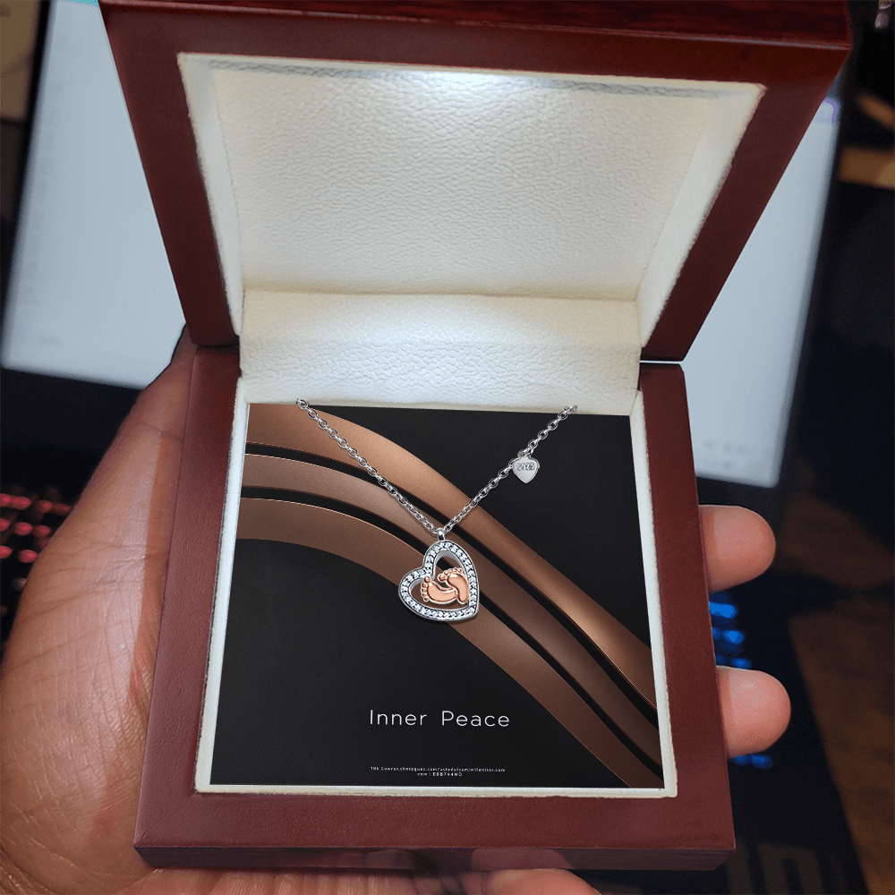 Baby Feet Heat Necklace - In Gift Box